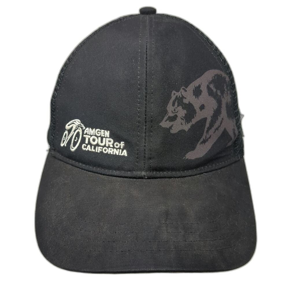 BOCO Gear Amgen Tour of California Bear Black One Size Trucker Hat Mesh Snapback